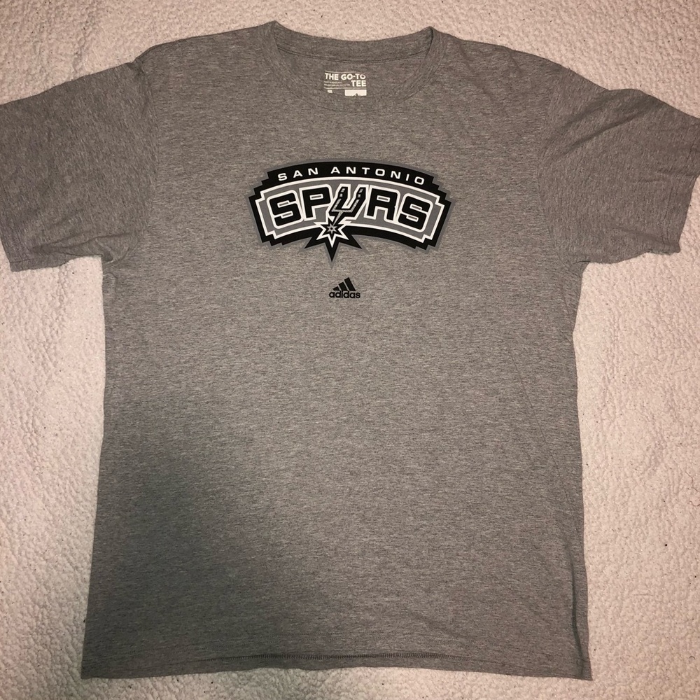 Adidas Gray San Antonio Spurs Tee